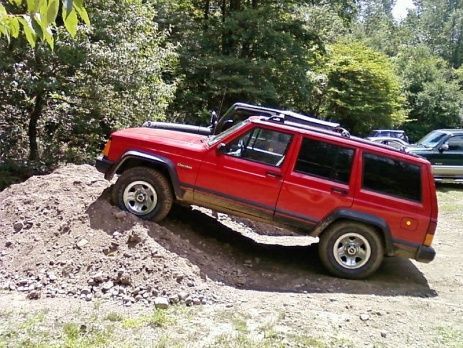posing on a dirt pile next to my buddy's '07 JK Sahara