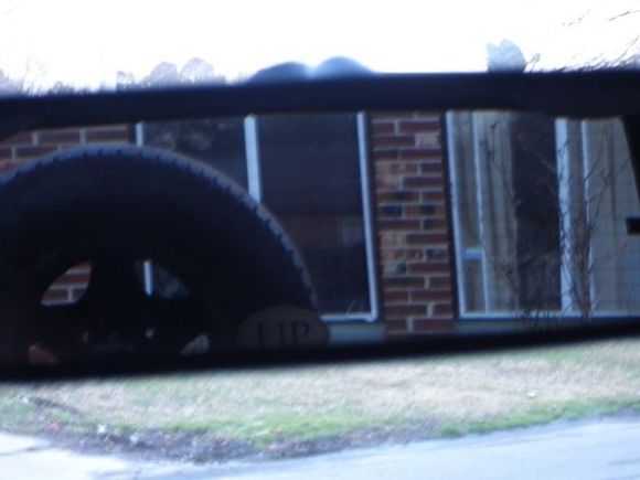 About 1/2 your rear view is eaten up but it's worth it in my opinion.