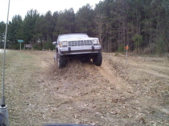 Got stuck on top of the narrow jump, and it turned out great cause it ripped out my crappy old muffler, tailpipe, and cat which I planned to do anyway! New exhaust system this week =)