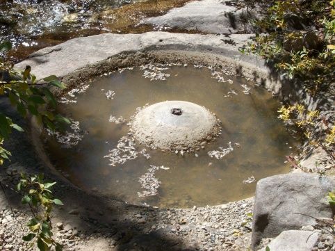 An arrista near parris mill, it was used to grind gold bearing ore. 
 39.294338 -106.104940 Google maps look for green arrow