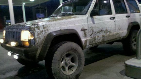 1996 Jeep Cherokee Sport 4x4 4.0L High Output AMC 242 I6; 31x10.5x15 BF Goodrich All Terrain Baja Champions, 15 inch Pacer alloys, KC Hilites 26 Series, Pilot HID Fogs, Zone Offroad 3 inch lift with add a leaf/coils/new shocks, Flowmaster 40 duals, Alpine IDAX305S Head Unit, MTX Thunder Amp, 2 12 inch Rockford Fosgate P1's in a sealed enclosure, etc. Theres even more goodies that arent on yet.