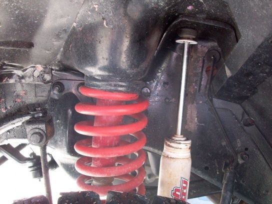 Shock boots taken off