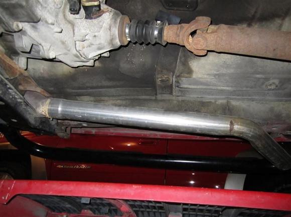 Straight pipe exhaust