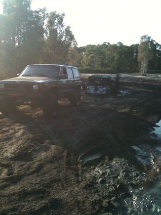 pulling a friends TJ out of a nice little hole!