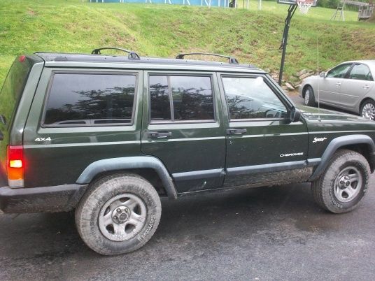 New XJ's First Mudbath (well sort of)