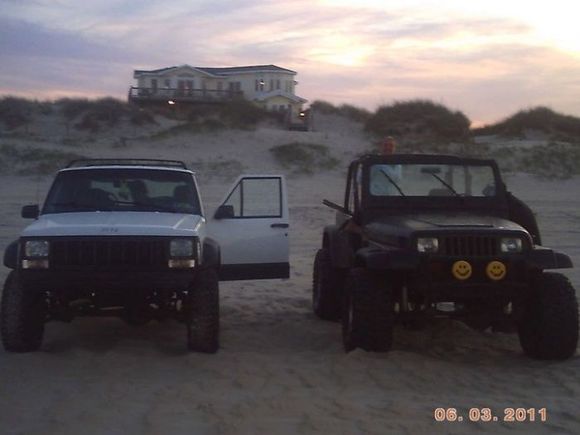 in front of the beach house(JUST DUNE IT)