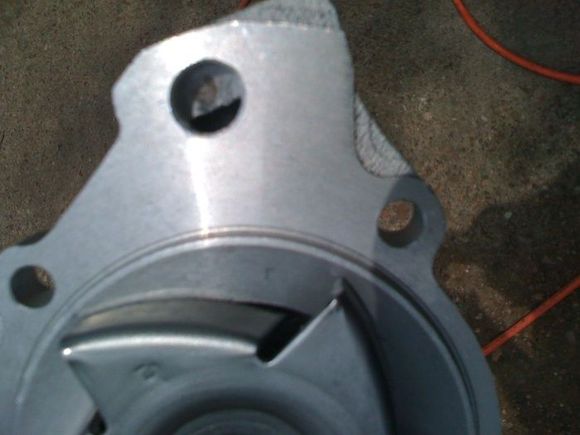 3/4 Blocked coolant return port on my high dollar dealer purchased water pump