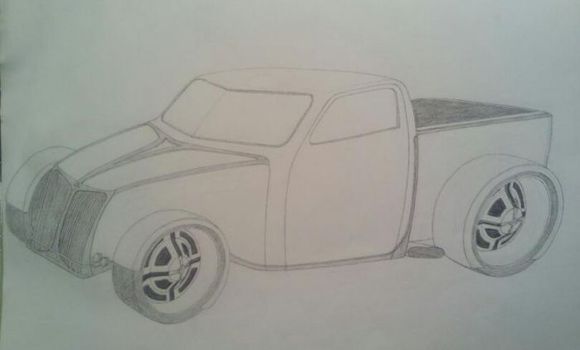 Old school racer truck