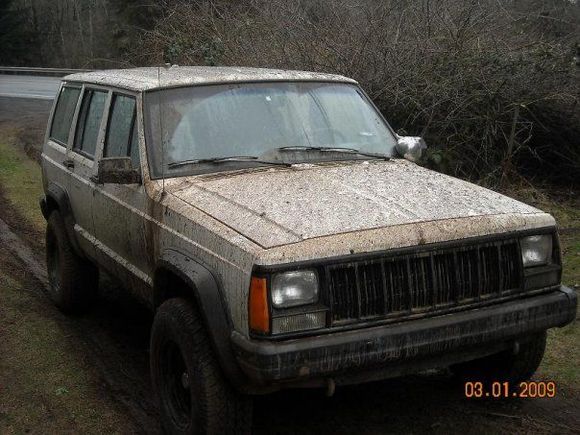 muddt afted stuck in ditch