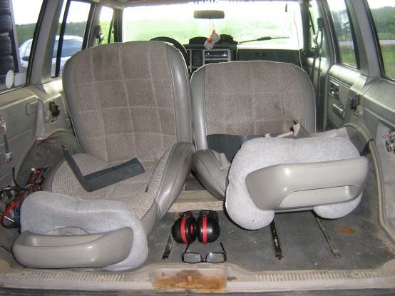 Seats are unbolted