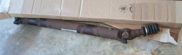 The old rear drive shaft