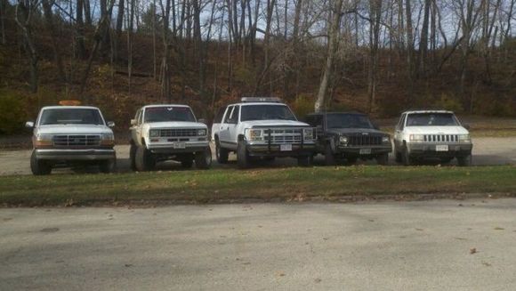 The 4 Horseman  Yes I Know there are 5 trucks there we just wont talk about that.