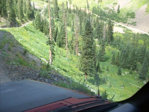Shelf road in Governor Basin at apx. 11,280' going down !