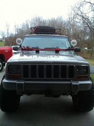 Brackets from Detour that worked out great with hella lights.