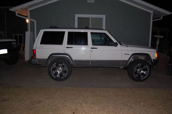 My brothers 96 Sort with 3" rough country lift, 15" DC-1's