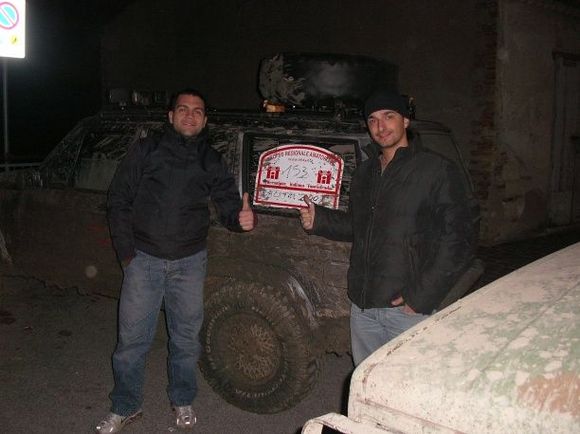 frienz makig picture near my jeep