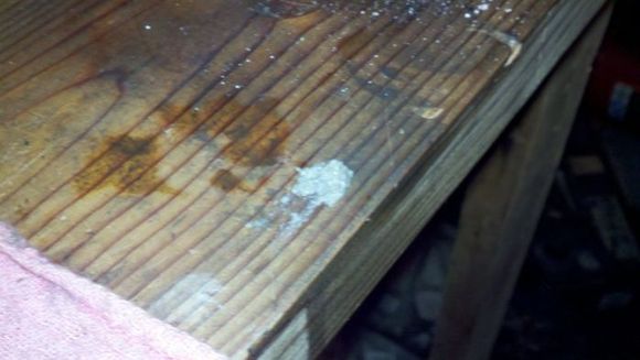 nasty rust paste coated the input shaft bearing.