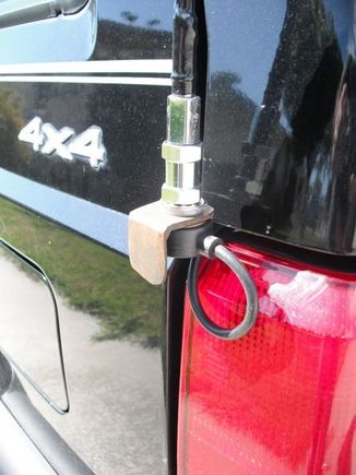 Antenna bracket with terminator Antenna Cable Installed,tuned and working.
