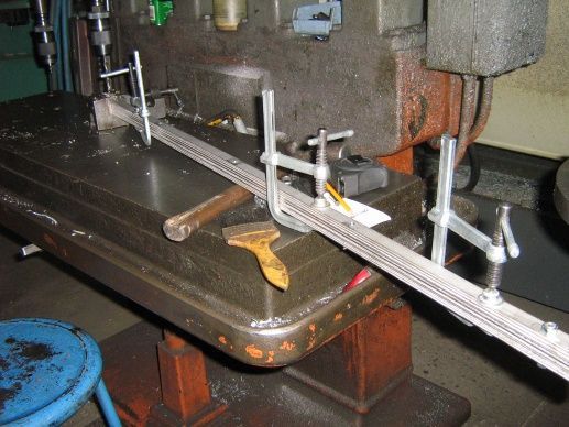 Drill base bars together for holes lineup