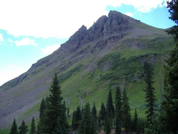 Yankee Boy Basin
Looking south- south east at Stony Mountain- 12,698'