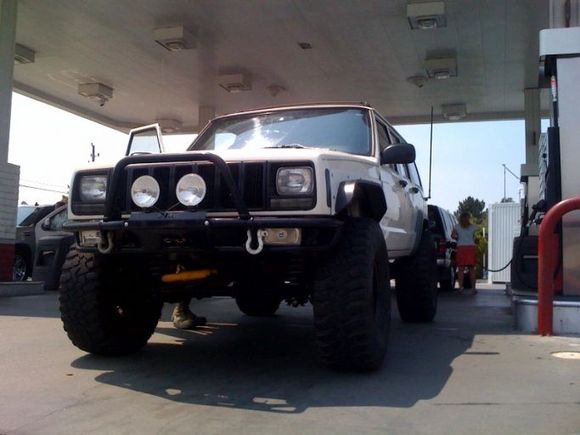 gassin up- do it 5 times a day