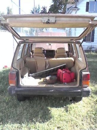 Rear hatch open