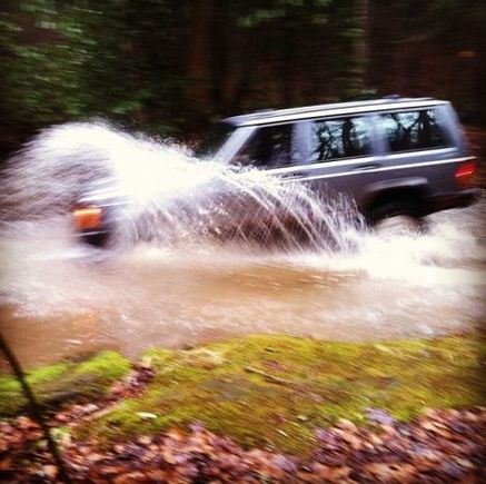 2013 jeep XJ first offroad trip to Rabun Gap