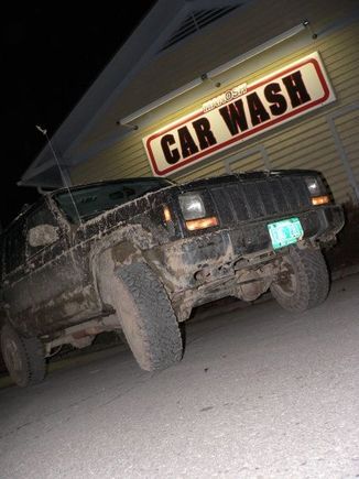 At the car wash, yeah..