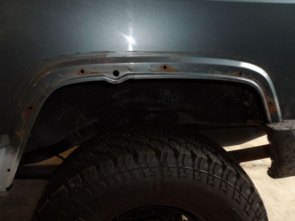 surface rust under the flares wasnt bad at all. I cleaned and coated it all with Chassis Saver