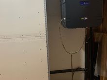 This is the area a new closet is going to be built, the black box is a fresh air exchanger 