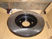 The braking surfaces are ground and not cut leaving grooves