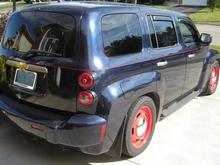 It doesn’t show here but the tires are further out to the fender openings, here on Oldblue, with the WV rally rims 