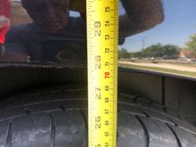 Back up to 27 7/8 inches.