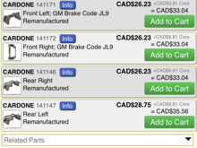 Cardone brackets, you still use your original calipers