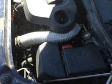 This worked for an extra air intake to my stock air box.