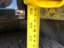 The rear fender height is just a smidge under 28 1/2 inches on the right rear