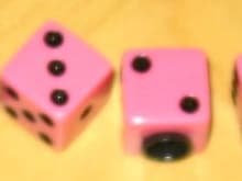 dice pink