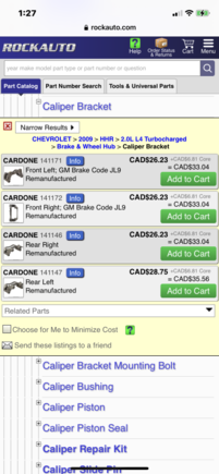 Cardone brackets, you still use your original calipers