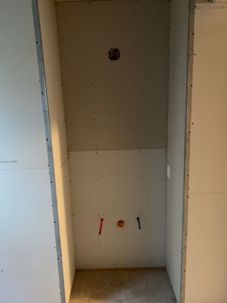 Alcove for vanity, done