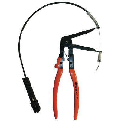 Yes these work nice, but you still have to reach the clamp with your hands, I removed the plastic air deflectors on either side of the radiator 
