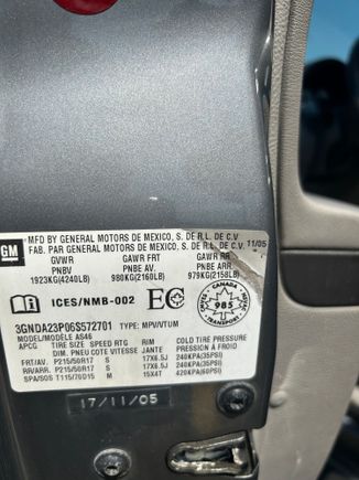 Here is his built sticker on the driver’s door