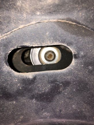 Right in the middle like this brand new one. 