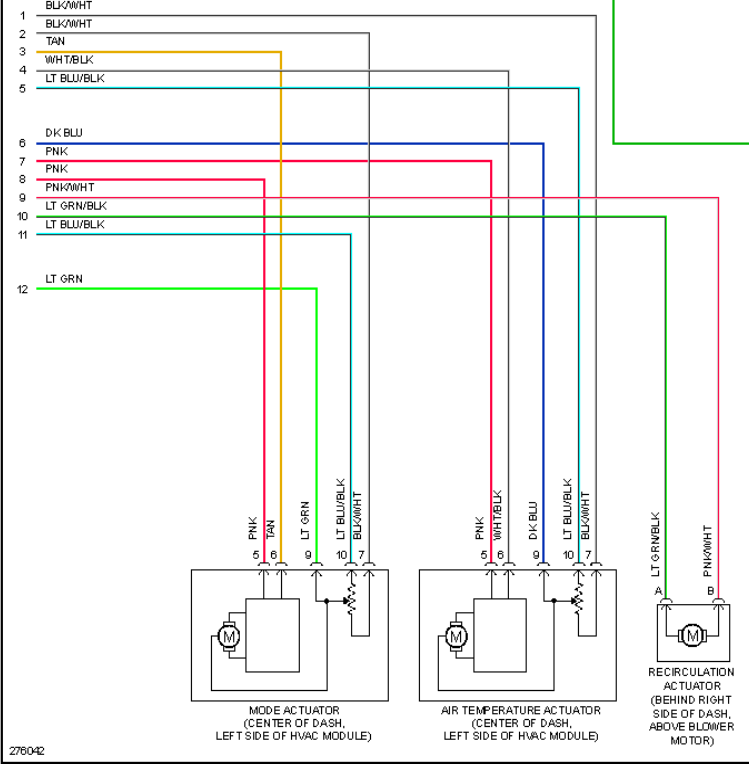 Wiring diagram for blend door - Chevy HHR Network