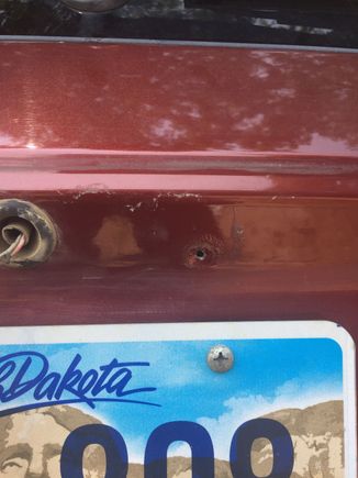 Or the leak could b coming in one of these 4 holes