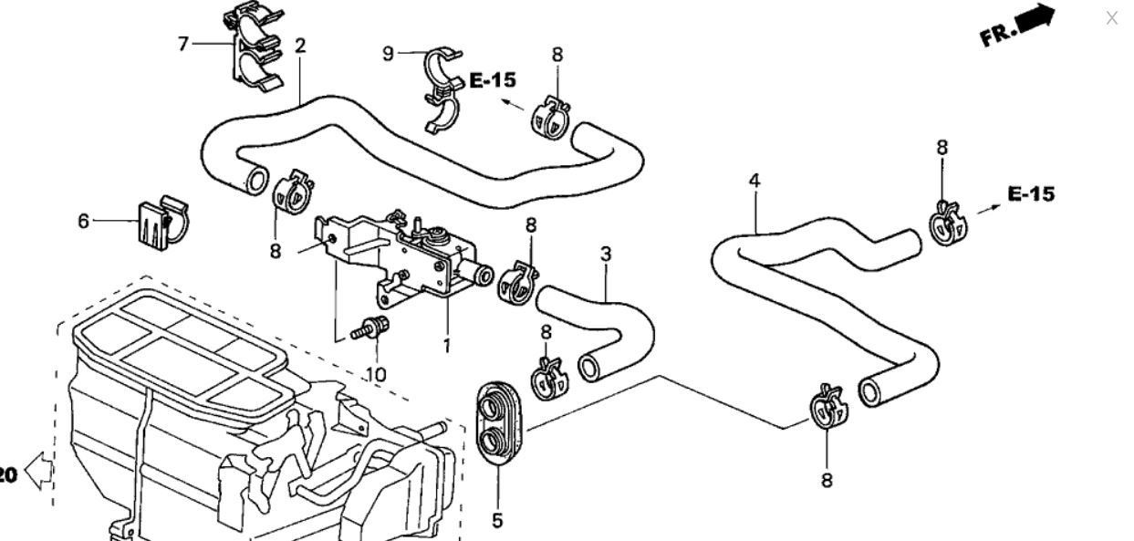 Heater core hoses Honda Civic Forum