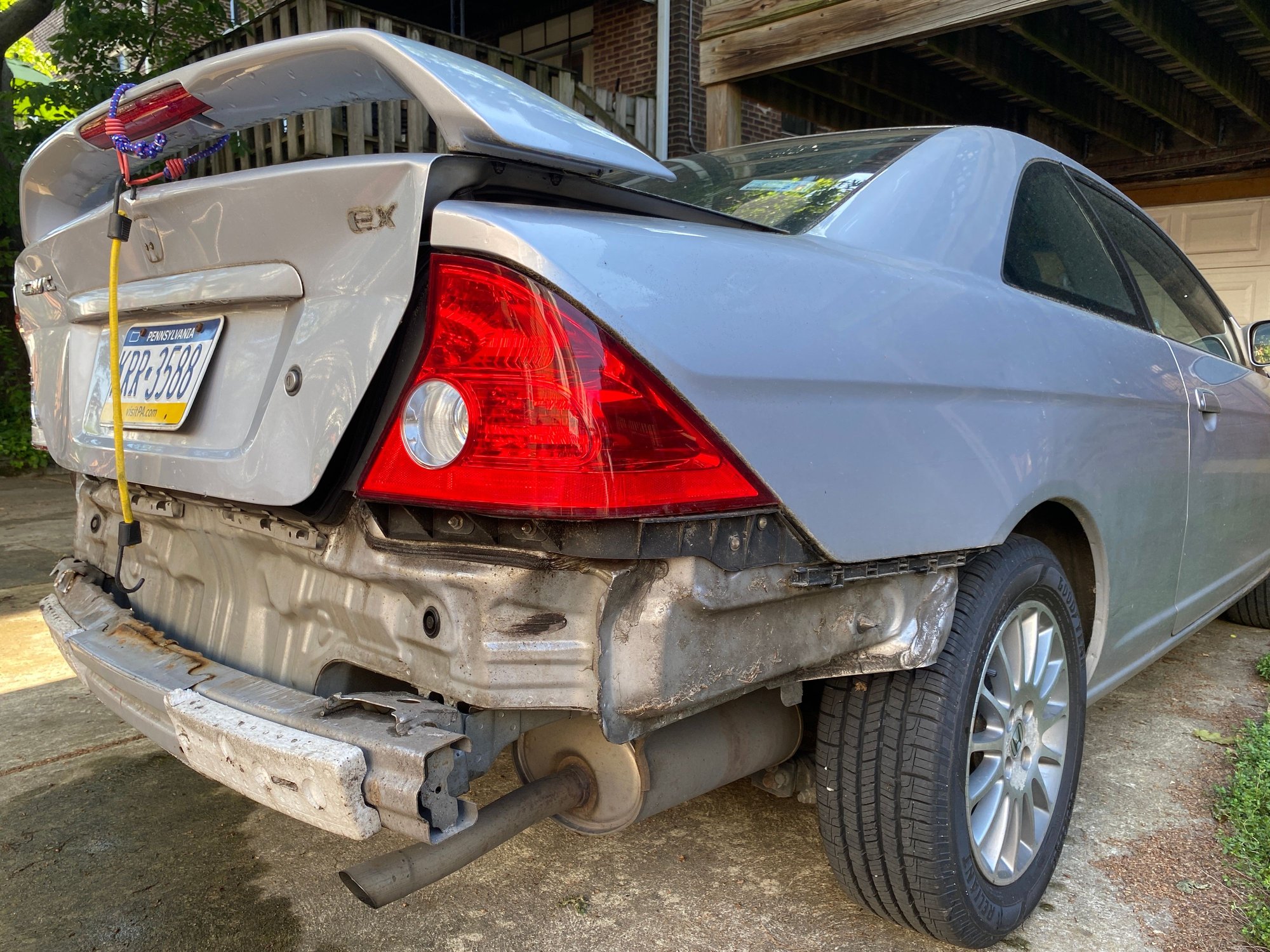 2005 Honda Civic - college graduation gift was loved but now must go to a new loving owner - Used - VIN 1HGEM21945L041175 - 87,000 Miles - 4 cyl - 2WD - Manual - Coupe - Silver - Elkridge, MD 21075, United States