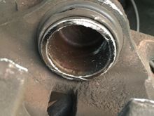 Drivers side piston one slit