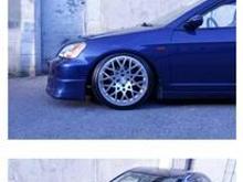 i have a 01 ex sedan .i would like to know what lowering springs would give me this look with 18 inch rims