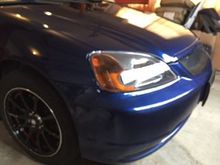 ABS grill and JDM black headlights