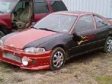 The Civic when i first bought it... paid a whole Grand for it lol
